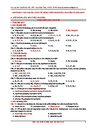 Bài tập Hóa học 9 - Chương 3: Phi kim. Sơ lược về bảng tuần hoàn các nguyên tố hóa học - Nguyễn Minh Tuấn