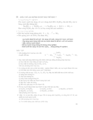 Giải bài tập về SO2 - Hóa học Lớp 9