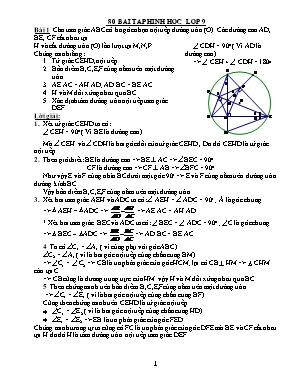 80 Bài tập Hình học Lớp 9