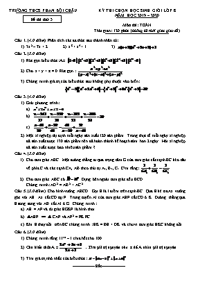 Đề thi thử chọn học sinh giỏi môn Toán Lớp 8 - Đề 3 - Năm học 2019-2020 - Trường THCS Phan Bội Châu (Có đáp án)