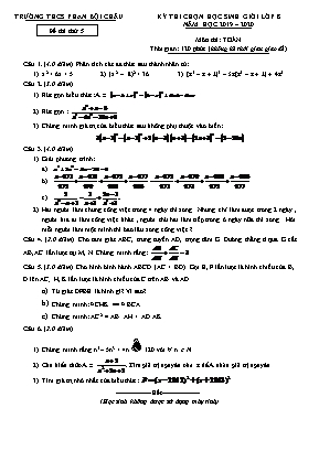 Đề thi thử chọn học sinh giỏi môn Toán Lớp 8 - Đề 5 - Năm học 2019-2020 - Trường THCS Phan Bội Châu (Có đáp án)
