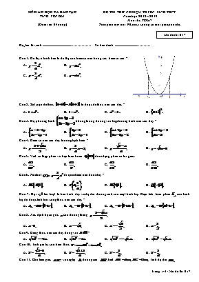 Đề thi thử nghiệm tuyển sinh Lớp 10 THPT môn Toán - Mã đề thi 017 - Năm học 2018-2019 - Sở giáo dục và đào tạo tỉnh Yên Bái