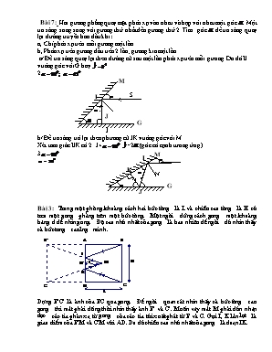 Bài tập luyện thi học sinh giỏi môn Vật lý Lớp 7