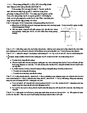 Bài tập ôn tập Vật lý Lớp 9 (Có lời giải)