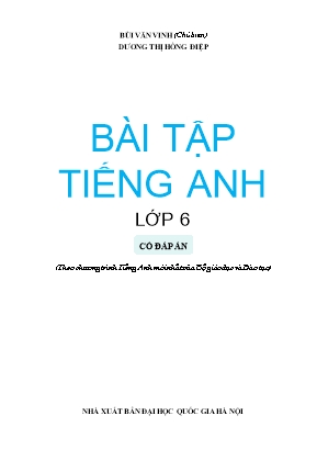 Bài tập Tiếng Anh Lớp 6 - Bùi Văn Vinh