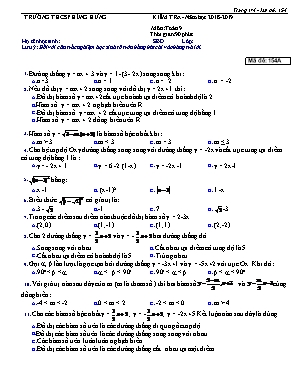 Bộ đề kiểm tra môn Toán Lớp 9 - Năm học 2018-2019 - Trường THCS Định Công - Trường THPT Phùng Hưng