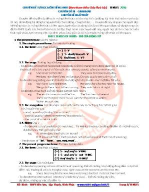 Chuyên đề tự học Tiếng Anh (Theo tham chiếu Châu Âu 6 bậc) - Tenses - Đỗ Bình