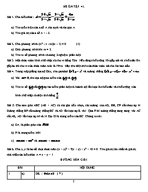 Đề ôn thi vào Lớp 10 THPT môn Toán - Đề số 41 (Có đáp án)