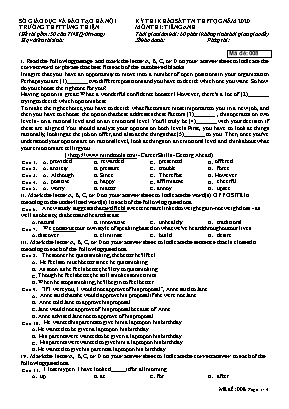 Đề thi khảo sát Tốt nghiệp THPT Quốc gia môn Tiếng Anh năm 2020 - Mã đề 008 - Trường THPT Tùng Thiện