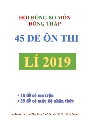 45 Đề ôn thi THPT Quốc gia môn Vật lý năm 2019 - Trần Văn Hậu