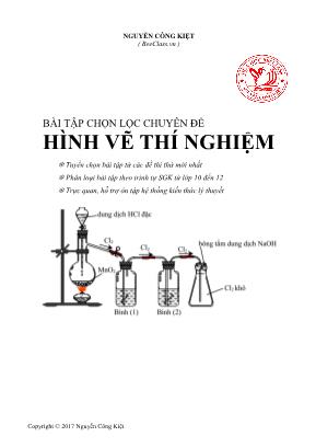 Bài tập Hóa học 10 chọn lọc - Chuyên đề: Hình vẽ thí nghiệm - Nguyễn Công Kiệt
