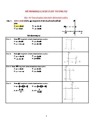 Bài tập trắc nghiệm luyện thi THPT Quốc gia môn Toán năm 2018 (Dành cho học sinh trung bình)