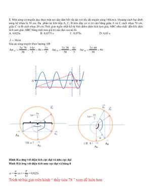 Bài tập về Sóng cơ - Môn Vật lý Lớp 12