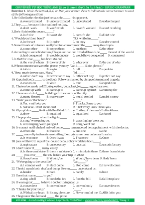 Chuyên đề tự học Tiếng Anh (Theo tham chiếu Châu Âu 6 bậc) : Lexico grammar - Đỗ Bình