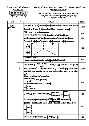 Đáp án đề thi chọn học sinh giỏi thành phố môn Toán Lớp 12 - Bảng không chuyên - Năm học 2019-2020 - Sở giáo dục và đào tạo Hải Phòng