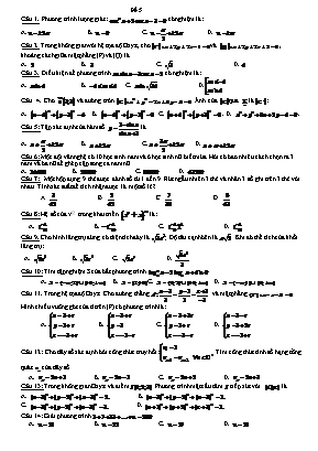 Đề luyện thi THPT Quốc gia môn Toán - Đề 5