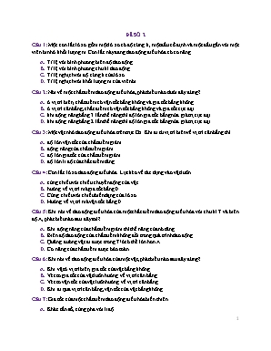 Đề ôn tập thi THPT Quốc gia môn Vật lý năm 2019 - Đề số 2 - Chu Văn Biên (Có đáp án)