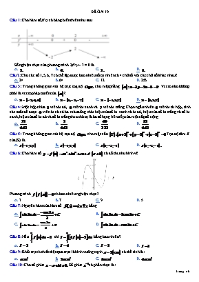 Đề ôn thi THPT Quốc gia môn Toán - Đề số 19
