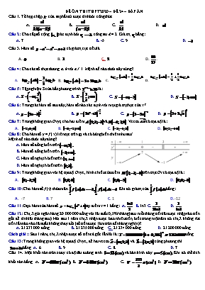 Đề ôn thi THPT Quốc gia môn Toán năm 2020 - Đề số 24 (Có đáp án)