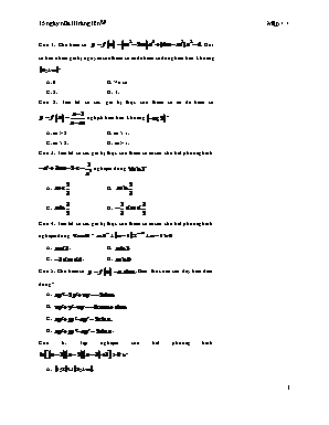Đề tham khảo kì thi Trung học Phổ thông Quốc gia môn Toán
