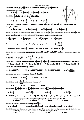 Đề thi thử THPT Quốc gia môn Toán - Nhóm 01 (Có đáp án)