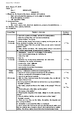 Giáo án Tiếng Anh Lớp 12 - Chương trình cả năm - Năm học 2011-2012