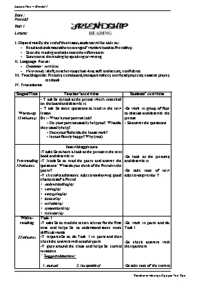 Giáo án Tiếng Anh Lớp 12 - Năm học 2011-2012 - Nguyễn Văn Tạo