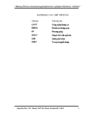 Sáng kiến kinh nghiệm: Hướng dẫn học sinh phương pháp làm trắc nghiệm về khối nón - Khối trụ - Ngụy Như Thái