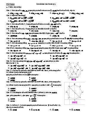 Bài rập ôn tập Chương I môn Hình học Lớp 11