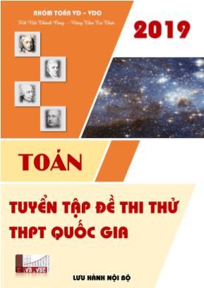 Tuyển tập đề thi thử THPT Quốc gia môn Toán năm 2019