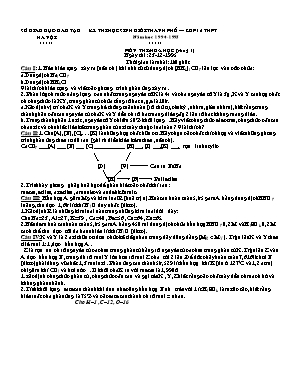 Bộ đề thi học sinh giỏi thành phố môn Hóa học Lớp 12 THPT - Sở giáo dục và đào tạo Hà Nội