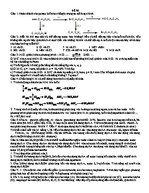 Đề luyện thi học sinh giỏi môn Hóa học Lớp 12 - Đề 90 (Có đáp án)