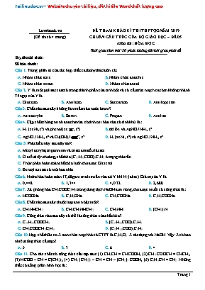 Đề tham khảo kỳ thi THPT Quốc gia môn Hóa học năm 2019 - Đề 05 (Có đáp án)