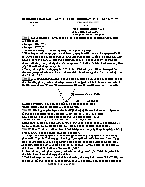 Đề thi học sinh giỏi thành phố môn Hóa học Lớp 12 THPT - Sở giáo dục và đào tạo Hà Nội