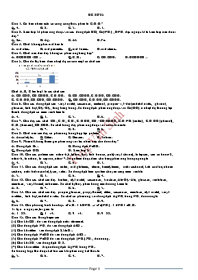 Đề thi thử THPT Quốc gia môn Hóa học - Đề số 25 - Tòng Văn Sinh (Có đáp án)