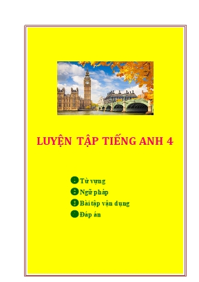 Luyện tập Tiếng Anh Lớp 4 - Unit 15: When’s children’s day?