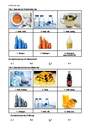 Đề thi học kì 1 môn Sinh học Lớp 9