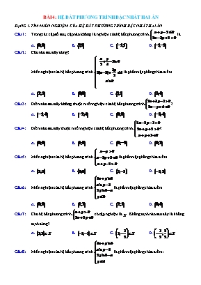 Trắc nghiệm Toán Lớp 10 (Sách Kết nối tri thức) - Bài 4: Hệ bất phương trình bậc nhất hai ẩn (Có lời giải)