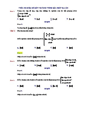 Trắc nghiệm Toán Lớp 10 (Sách Kết nối tri thức) - Hệ bất phương trình bậc nhất hai ẩn (Có lời giải)