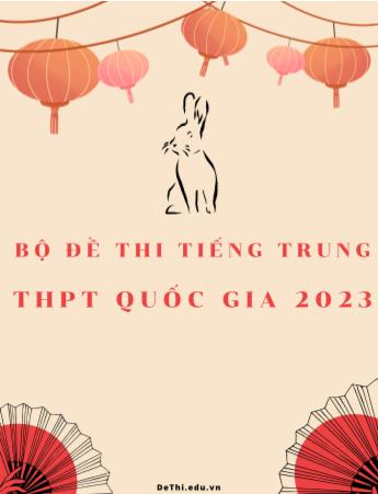 Bộ đề thi môn tiếng Trung THPT Quốc gia 2023