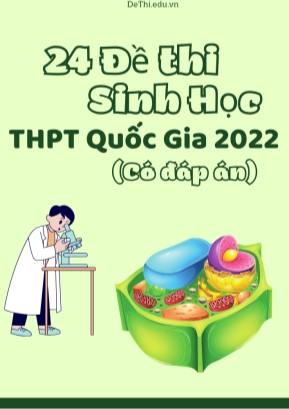 Bộ 24 Đề thi Sinh học THPT quốc gia 2022 (Có đáp án)
