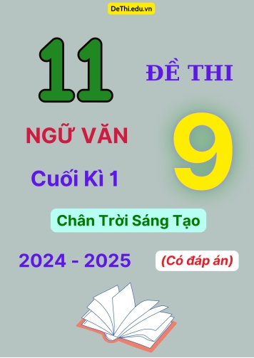 11 Đề thi Ngữ văn 9 cuối kì 1 Chân Trời Sáng Tạo 2024-2025 (Có đáp án)