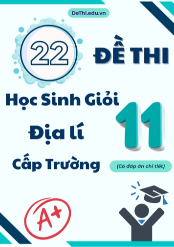 Tổng hợp 22 đề thi HSG Địa lí Lớp 11 cấp Trường (Có đáp án chi tiết)