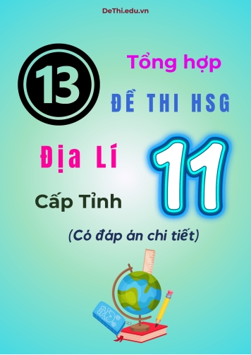 Tổng hợp 13 đề thi HSG Địa lí Lớp 11 cấp Tỉnh (Có đáp án chi tiết)