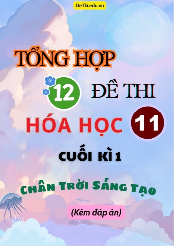 Tổng hợp 12 Đề thi Hóa học 11 cuối Kì 1 Chân Trời Sáng Tạo (Có lời giải chi tiết)