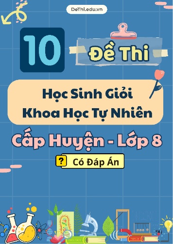 Tuyển tập 10 Đề thi HSG cấp Huyện môn KHTN 8 (Đầy đủ phân môn và Đáp án)