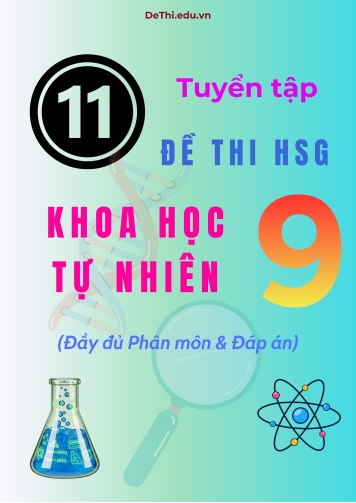 Tuyển tập 11 Đề thi HSG Khoa học tự nhiên 9 (Đầy đủ phân môn và Đáp án)