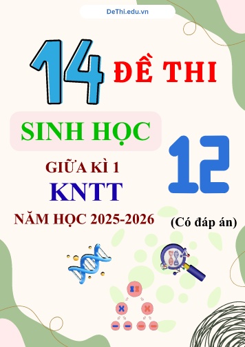 Tuyển tập 14 Đề thi giữa kì 1 năm học 2025-2026 môn Sinh học 12 KNTT (Kèm đáp án)