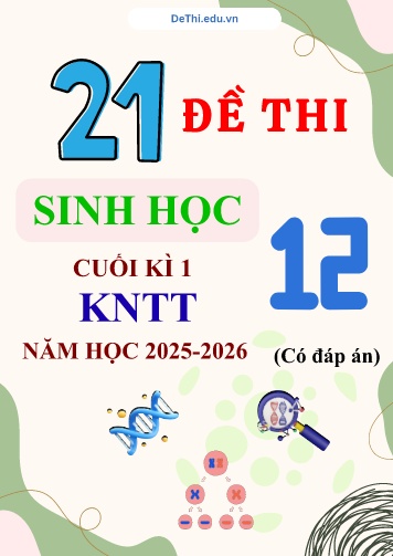 Tuyển tập 21 Đề thi cuối kì 1 năm học 2025-2026 môn Sinh học 12 KNTT (Kèm đáp án)