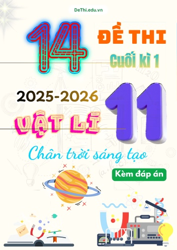 Tuyển tập 14 Đề thi cuối kì 1 năm học 2025-2026 môn Vật lí 11 CTST (Kèm đáp án)